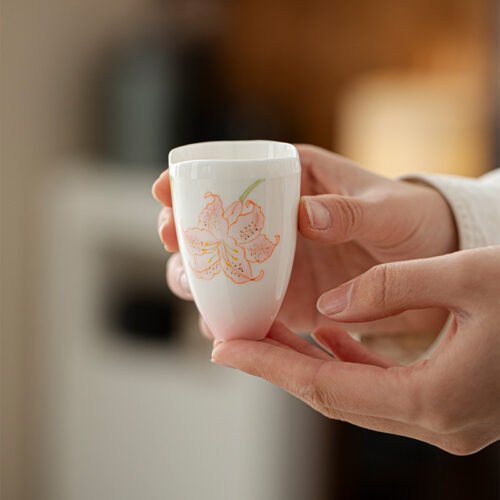 Jade Clay Tea Cup - Pure Delicate Ceramic Teaware