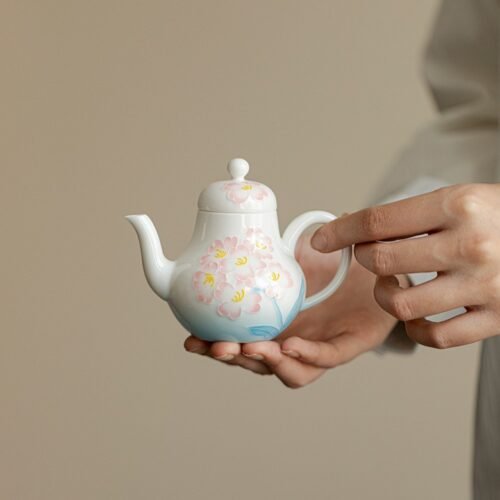Jade Clay Lotus Melody Teapot - Zen Sound Ceramic Kettle