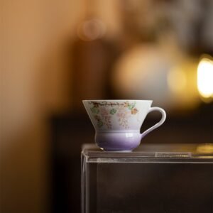 24K TaoTie Filigree Cup