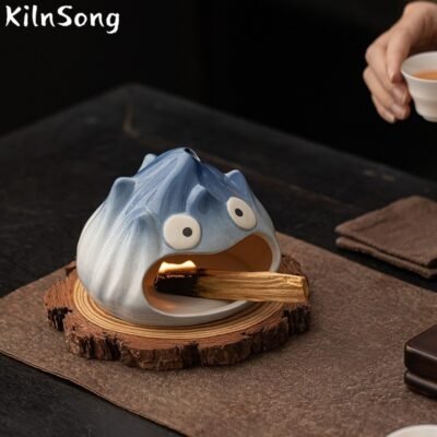 Slime Backflow Incense Burner - Cute Cartoon Ceramic Smoke Holder