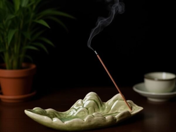 ComfyUI_00041_ Qianli Jiangshan Hand Painted Ceramic Incense Holder - Chinese Landscape Stick Burner Tray