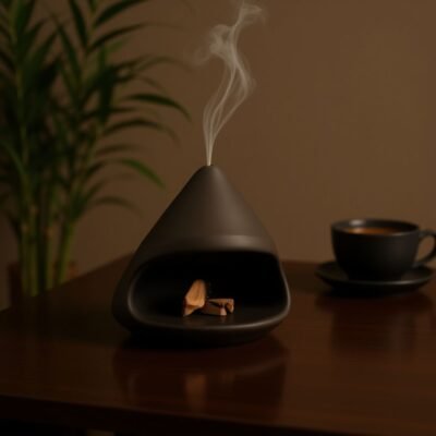Tranquil Volcano Ceramic Incense Burner