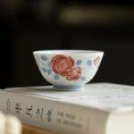 Hand-Painted White Porcelain Teacup – Twelve Flower Goddesses Collection
