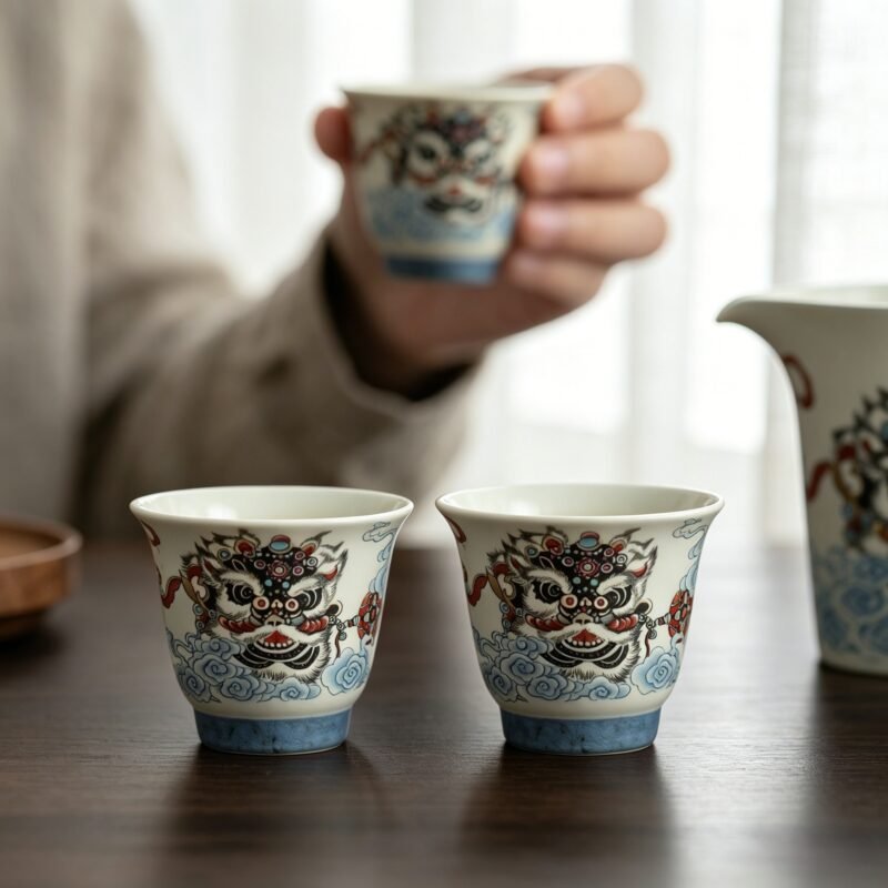 Dancing Lion Bell Cup